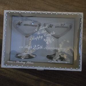 25th Anniversary Toasting Glasses